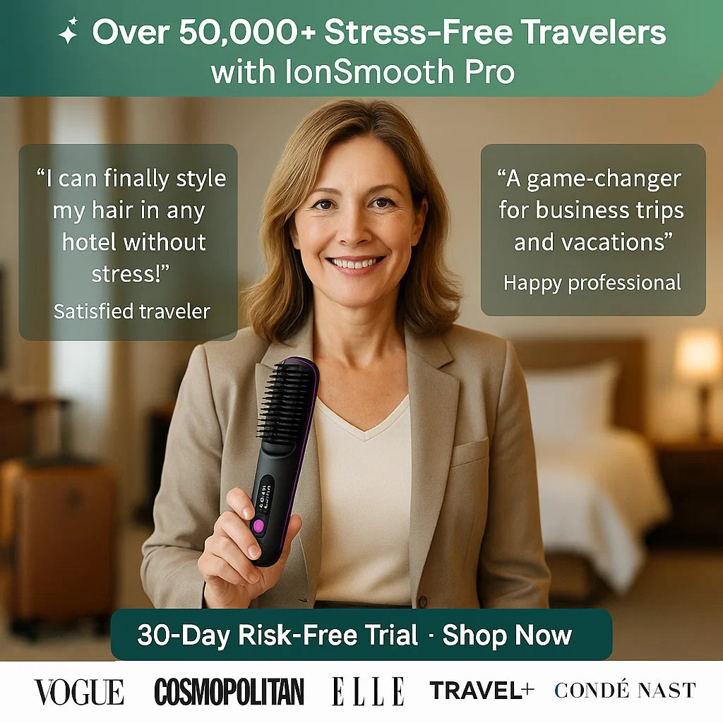 Glamvera™ IonSmooth Wireless Hair Styling Comb