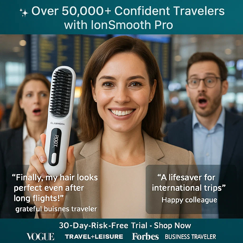 Glamvera™ IonSmooth Wireless Hair Styling Comb